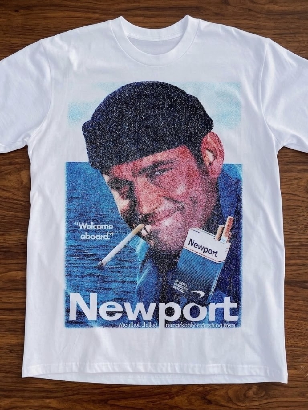 RETRO NEWPORT WELCOME ABOARD T-SHIRT